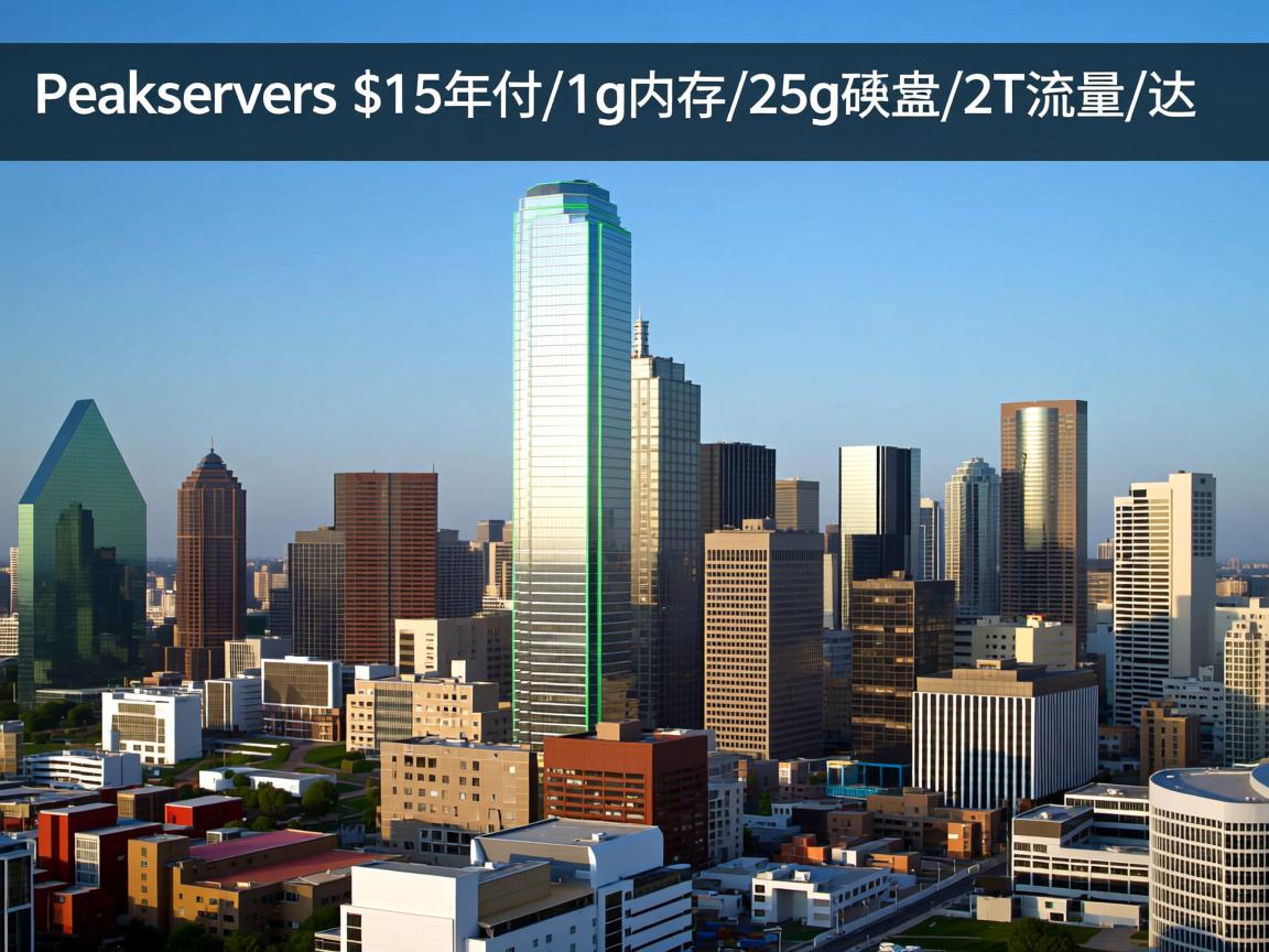 peakservers-$15年付/1g内存/25g硬盘/2T流量/达拉斯