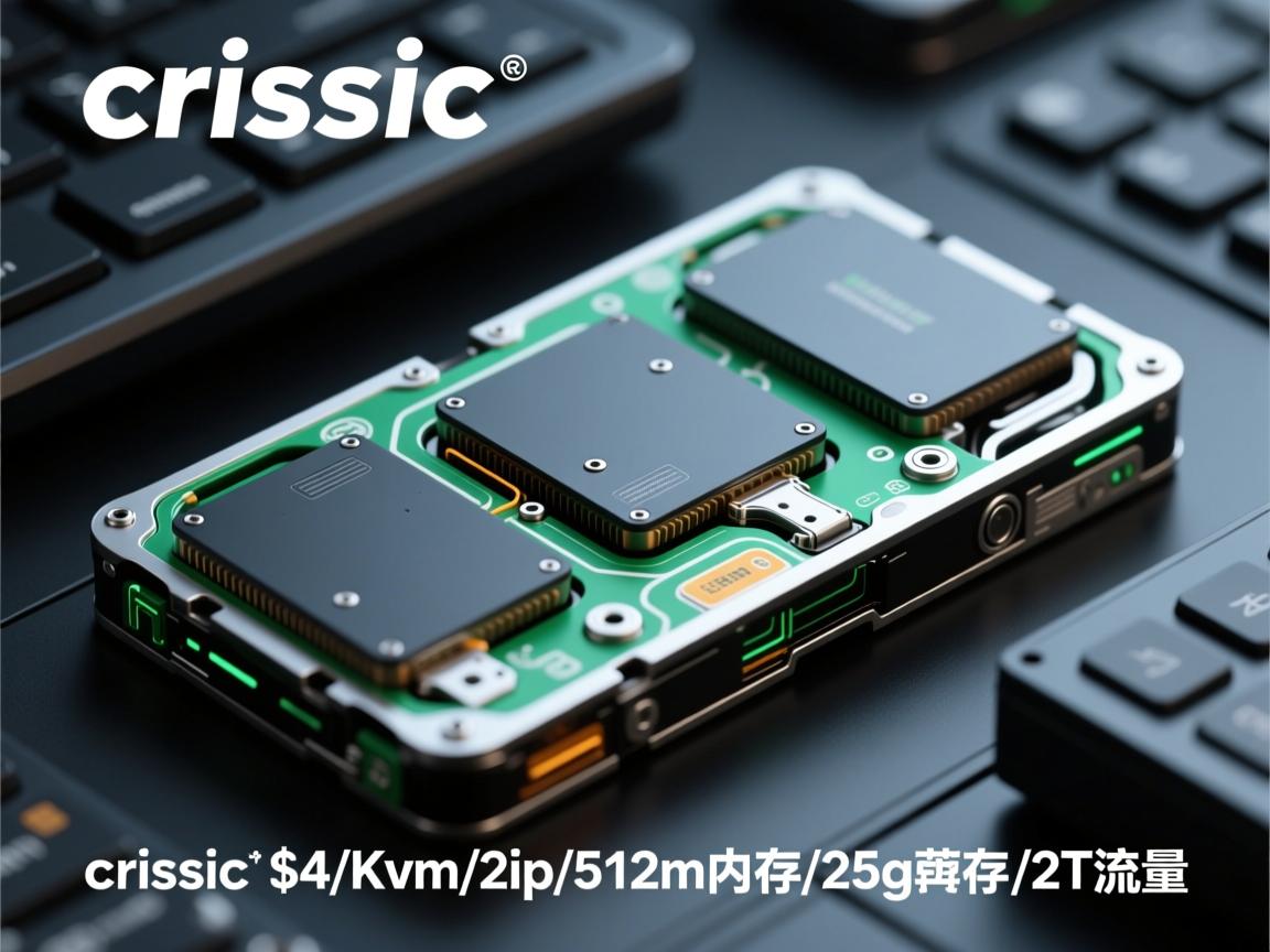全新: crissic-$4/Kvm/2ip/512m内存/25g硬盘/2T流量