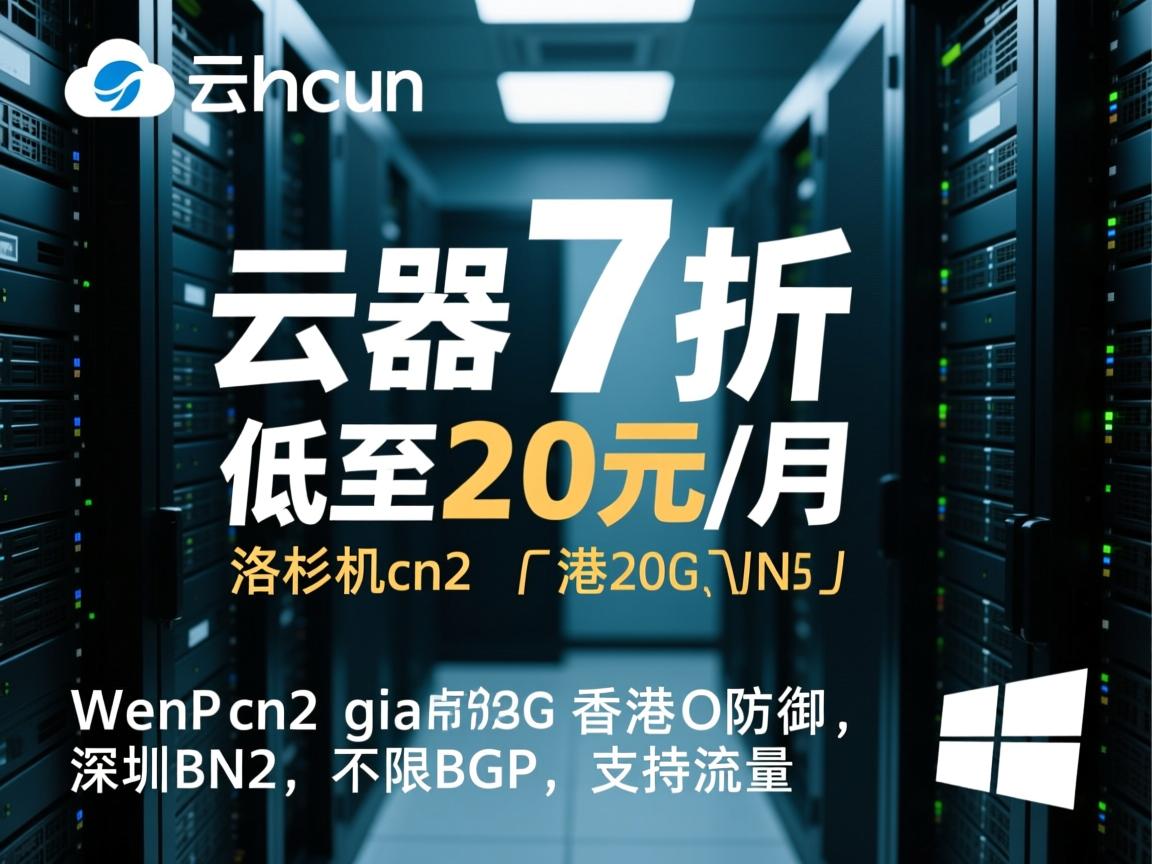 piayun：云服务器7折，低至20元/月，洛杉矶cn2 gia带20G防御、香港CN2、深圳BGP，不限流量，支持Windows  第3张