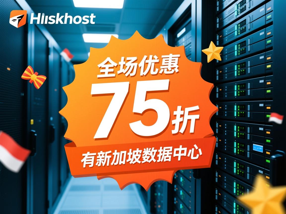 hawkhost-全场75折优惠/有新加坡数据中心