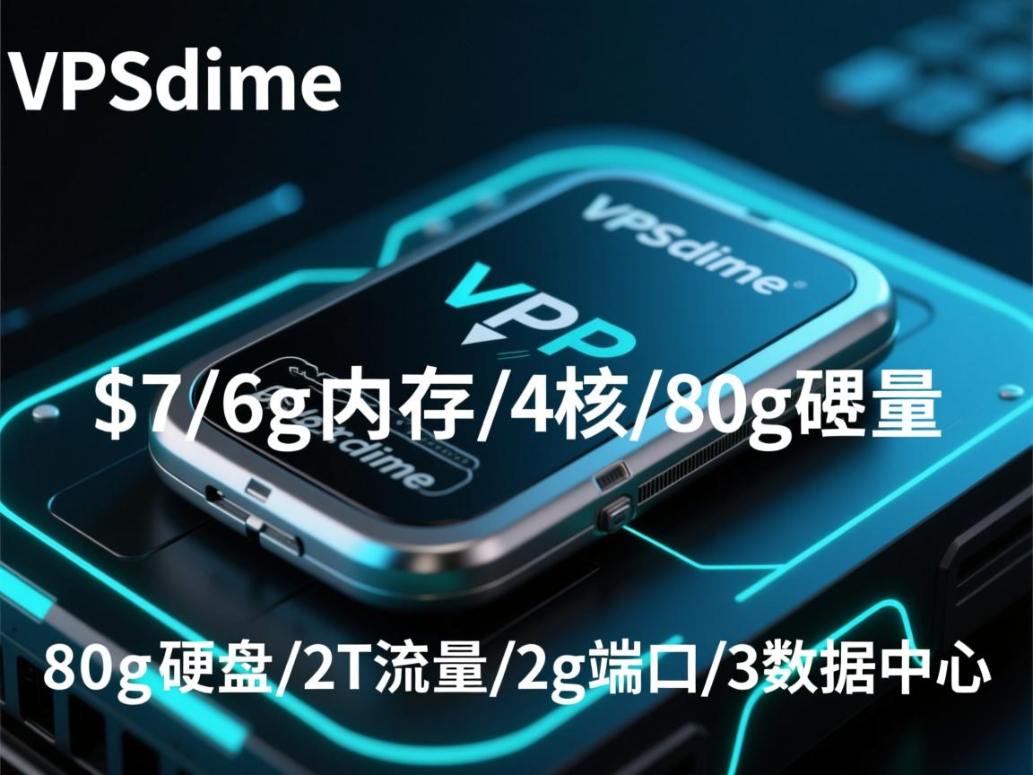 vpsdime-$7/6g内存/4核/80g硬盘/2T流量/2g端口/3数据中心  第2张