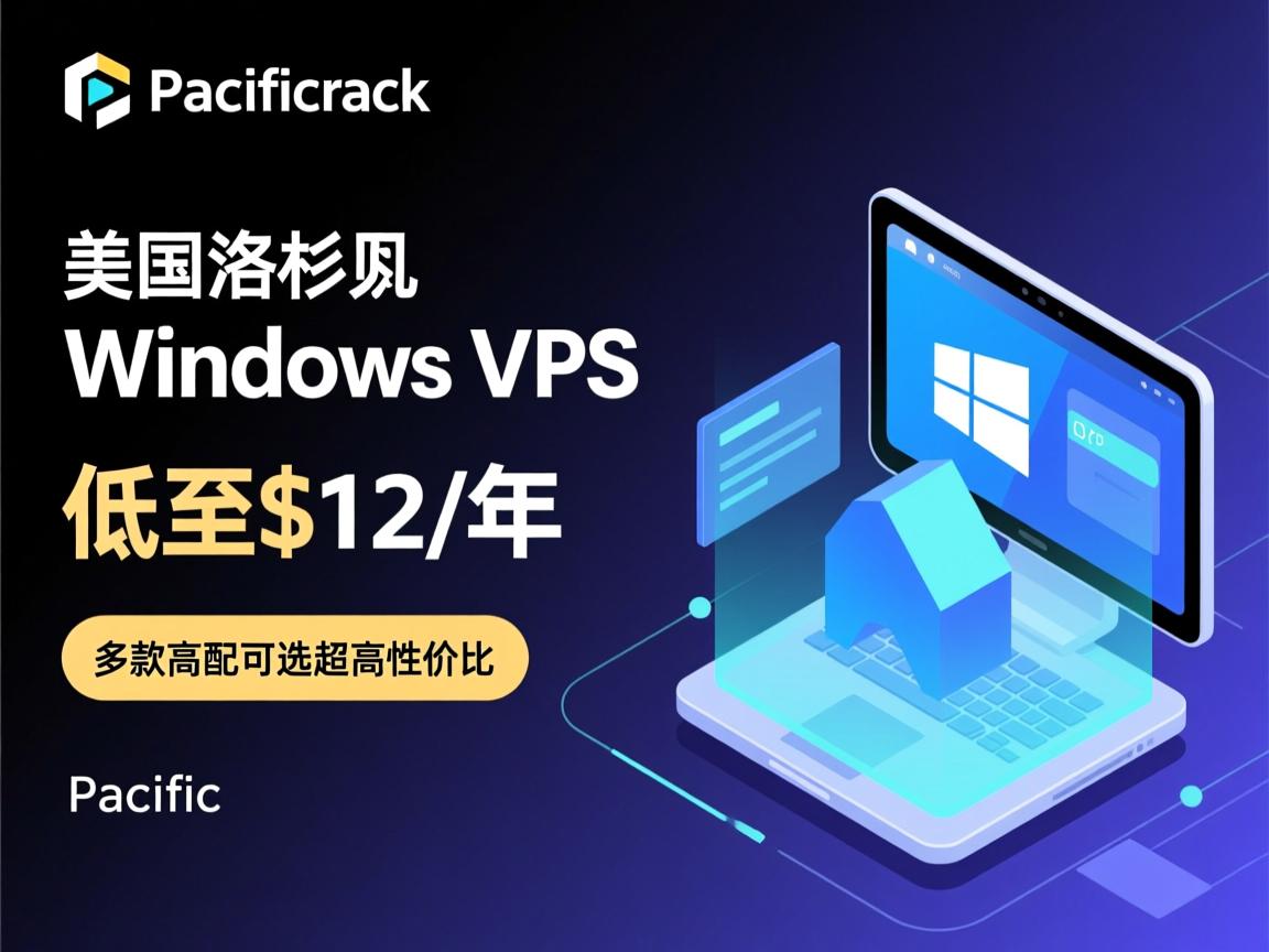 pacificrack：美国洛杉矶Windows VPS促销，低至$12/年，多款高配可选，超高性价比  第1张