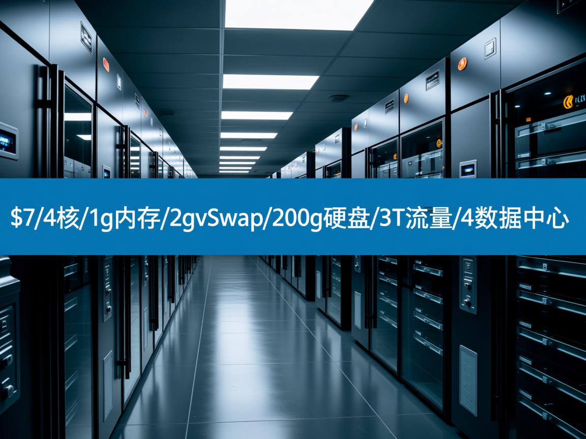 openvirtuals-$7/4核/1g内存/2gvSwap/200g硬盘/3T流量/4数据中心