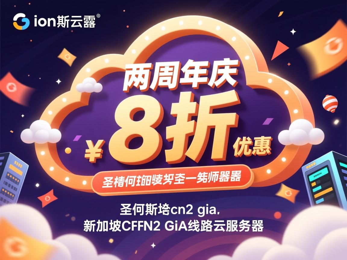 ion cloud：两周年庆，8折优惠，圣何塞cn2 gia、新加坡cn2 gia线路的云服务器  第2张