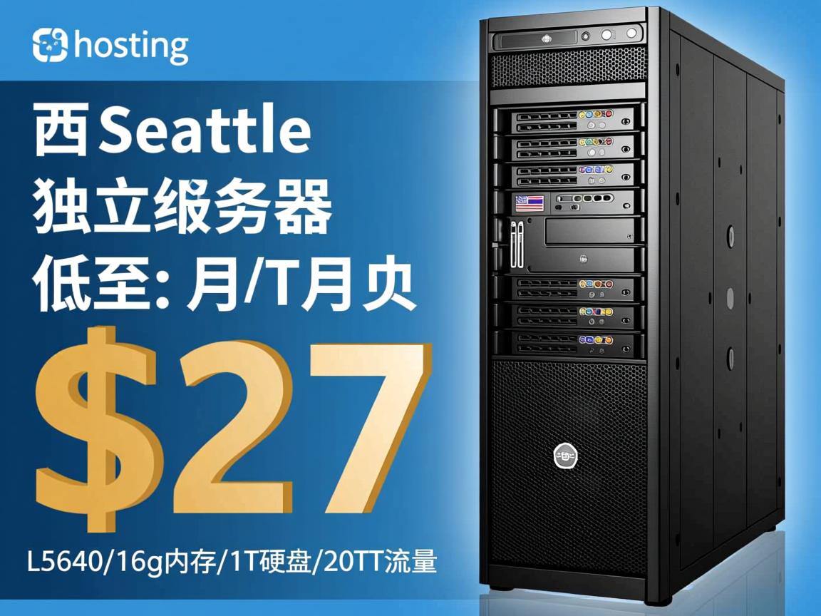 reprisehosting：西雅图独立服务器，低至$27/月，L5640/16g内存/1T硬盘/20T流量