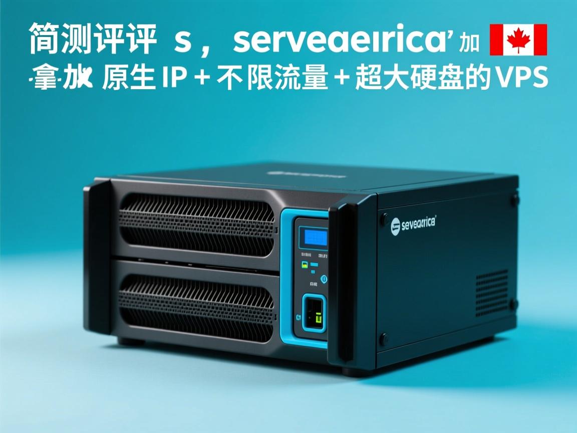 简单测评下servarica加拿大原生IP+不限流量+超大硬盘的VPS