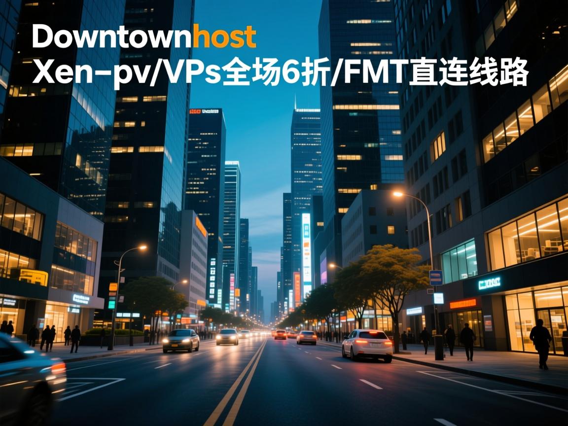 高大上:downtownhost-Xen-pv/Vps全场6折/FMT直连线路