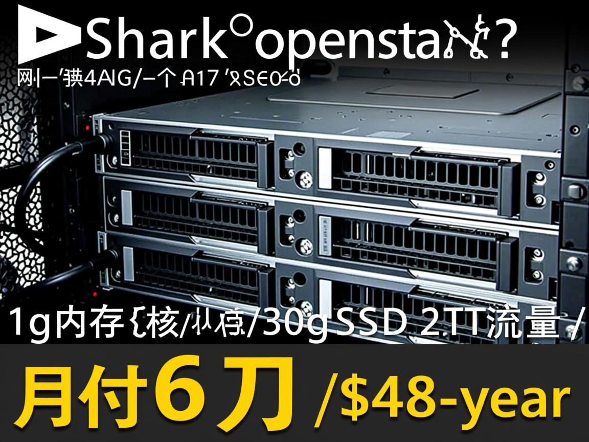 ArmorShark-openstack/1g内存/3核/30gSSD/2T流量/月付6刀/$48/year