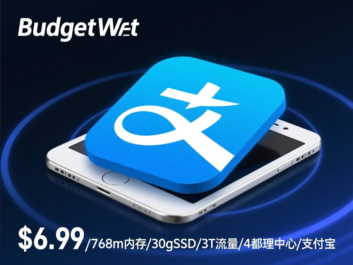 budgetvm-$6.99/768m内存/30gSSD/3T流量/4数据中心/支付宝  第2张