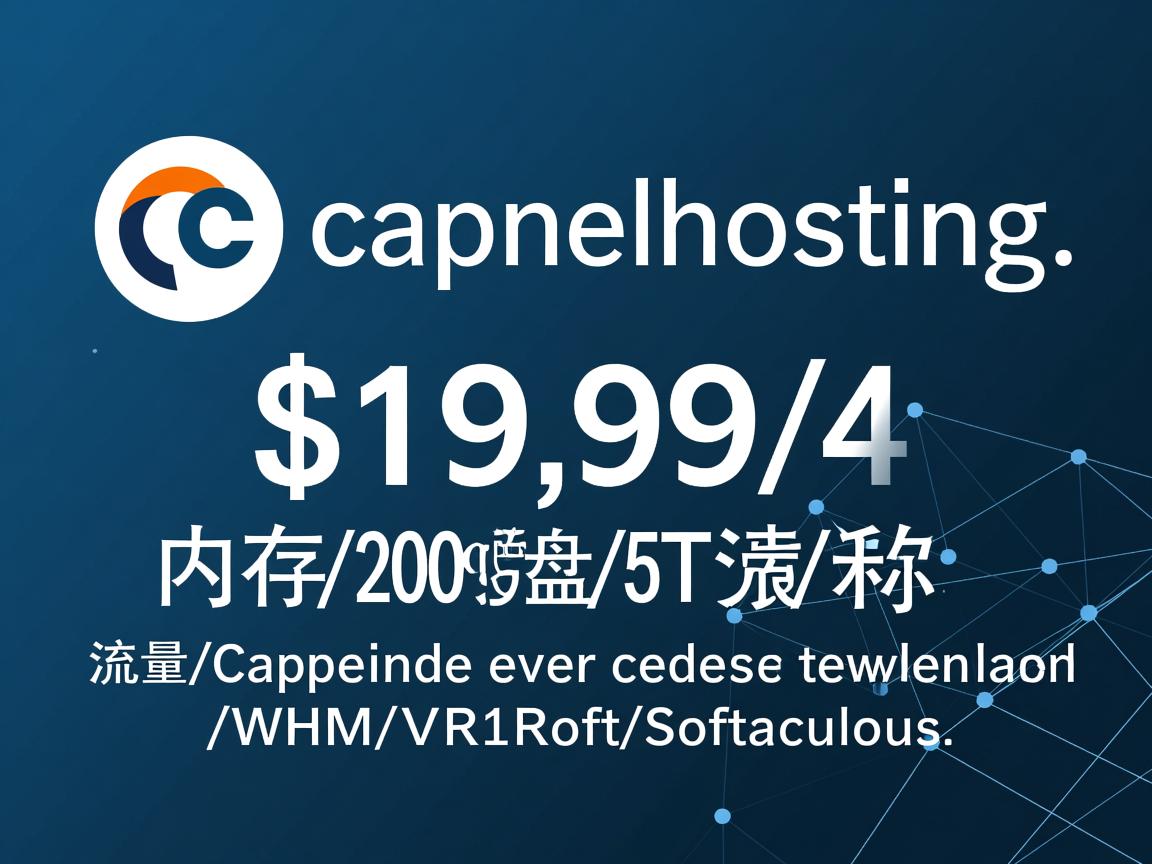 cpanelhosting-$19.99/4g内存/200g硬盘/5T流量/cPanel/WHM/R1soft/Softaculous