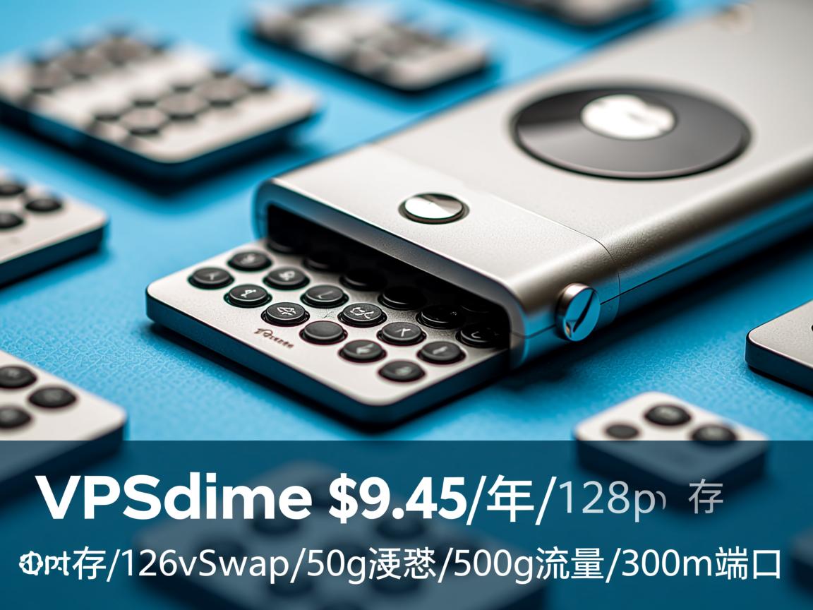 vpsdime-$9.45/年/128m内存/256vSwap/50g硬盘/500g流量/300m端口