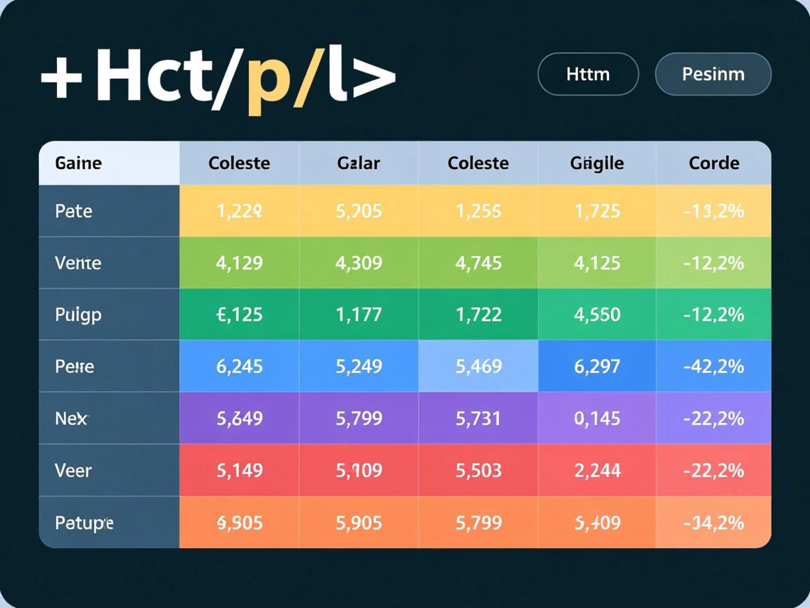 html如何设置表格颜色代码  第3张