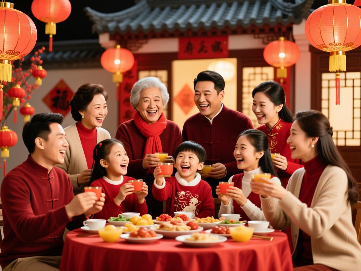 传统除夕,大家开心过大年  第1张