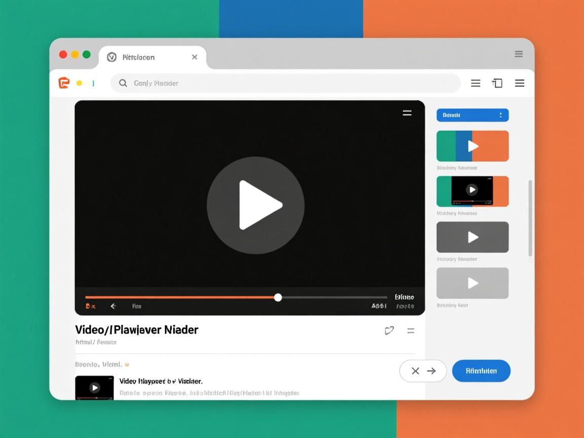 html如何嵌入视频播放器