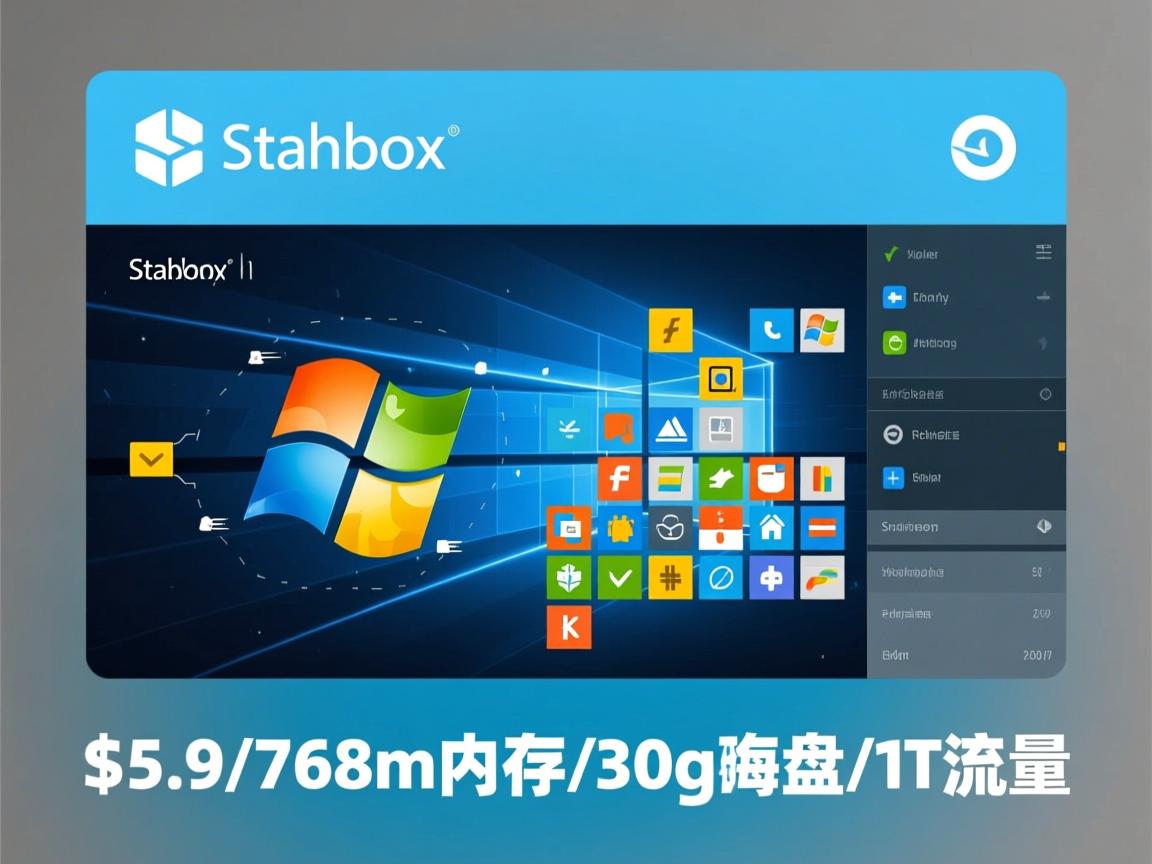 stablebox-windows/$5.9/768m内存/30g硬盘/1T流量 第2张 stablebox-windows/$5.9/768m内存/30g硬盘/1T流量 第2张