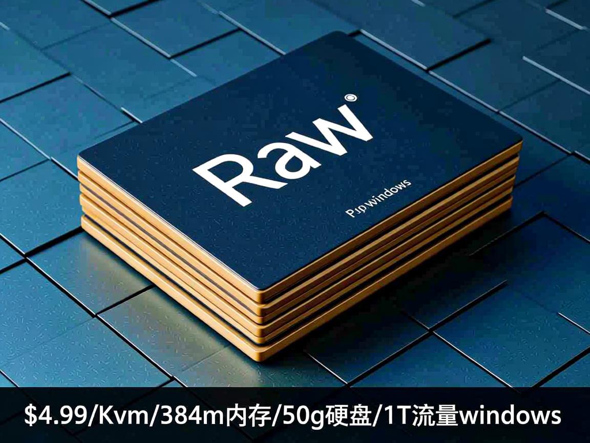 rawvps-$4.99/Kvm/384m内存/50g硬盘/1T流量/windows  第2张