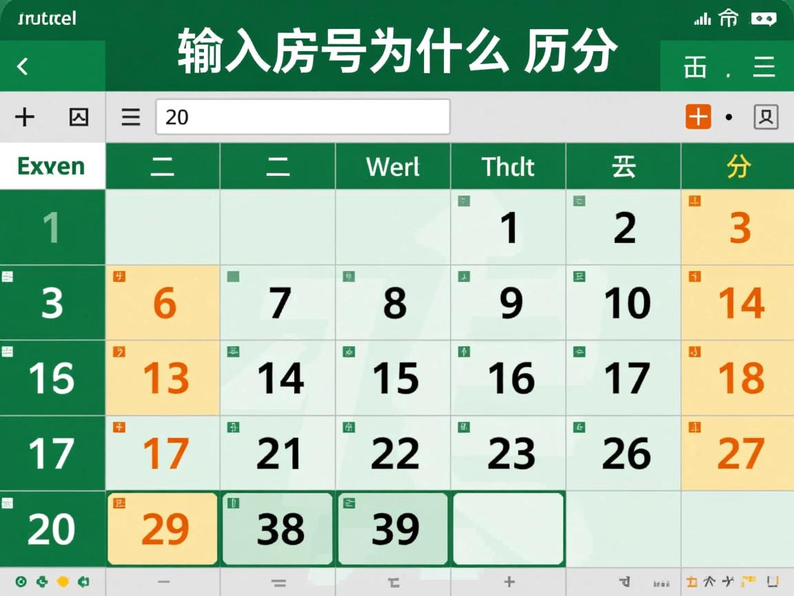 excel输入房号为什么会变成月份  第2张