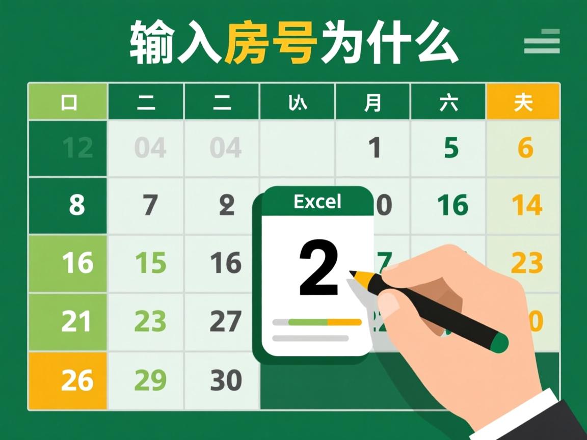 excel输入房号为什么会变成月份  第1张