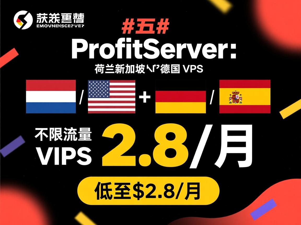 #黑五# ProfitServer:荷兰/新加坡/德国/西班牙,不限流量VPS,5折优惠,低至$2.8/月 第2张 #黑五# ProfitServer:荷兰/新加坡/德国/西班牙,不限流量VPS,5折优惠,低至$2.8/月 第2张