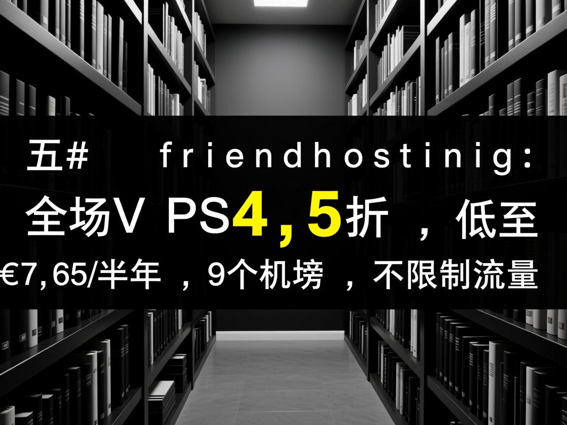 #黑五# friendhosting:全场VPS4.5折,低至€7.65/半年,9个机房,不限制流量 第2张 #黑五# friendhosting:全场VPS4.5折,低至€7.65/半年,9个机房,不限制流量 第2张