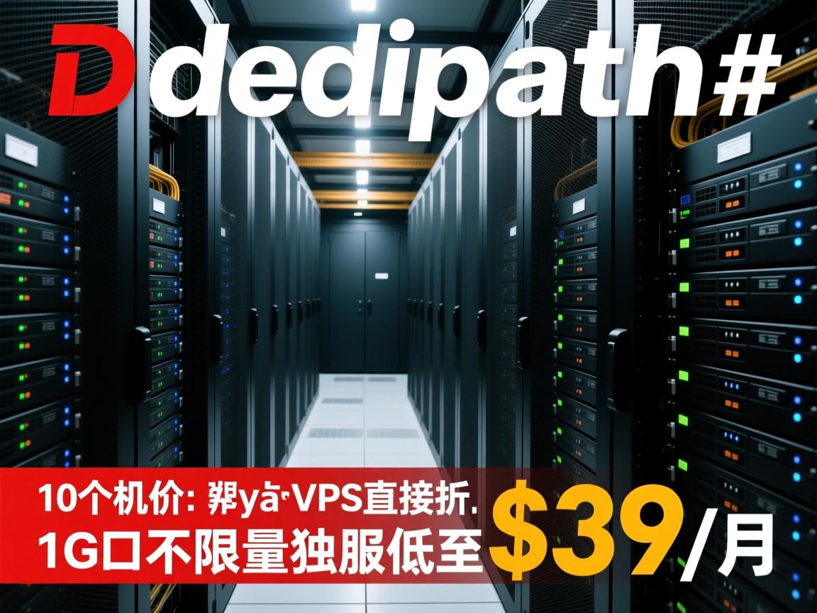 #黑五# dedipath：高配，低价；10个机房的VPS直接折，7个机房的1G口不限量独服低至$39/月