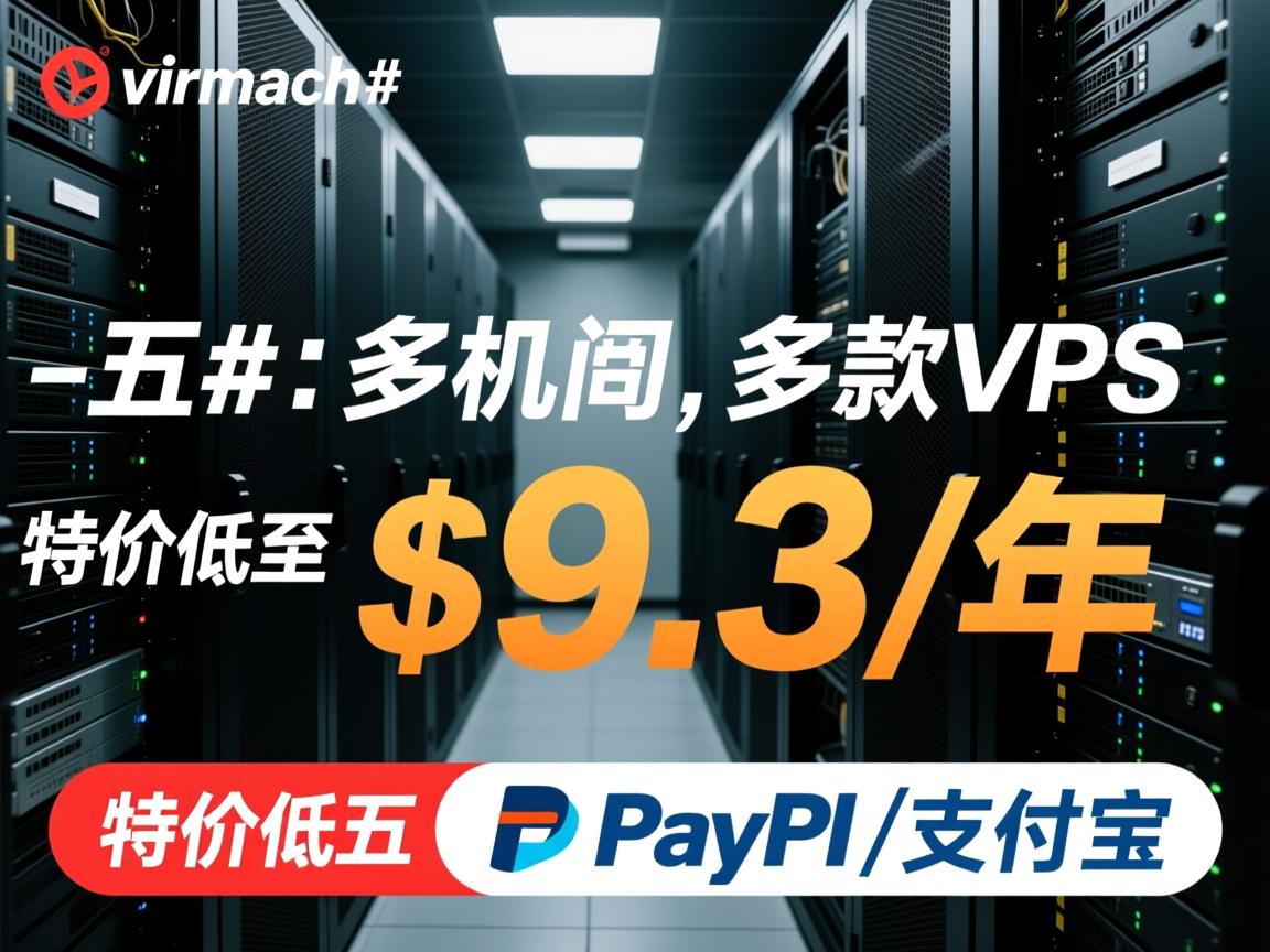 #黑五# virmach：多机房，多款VPS，特价低至$9.3/年，PayPal/支付宝  第1张