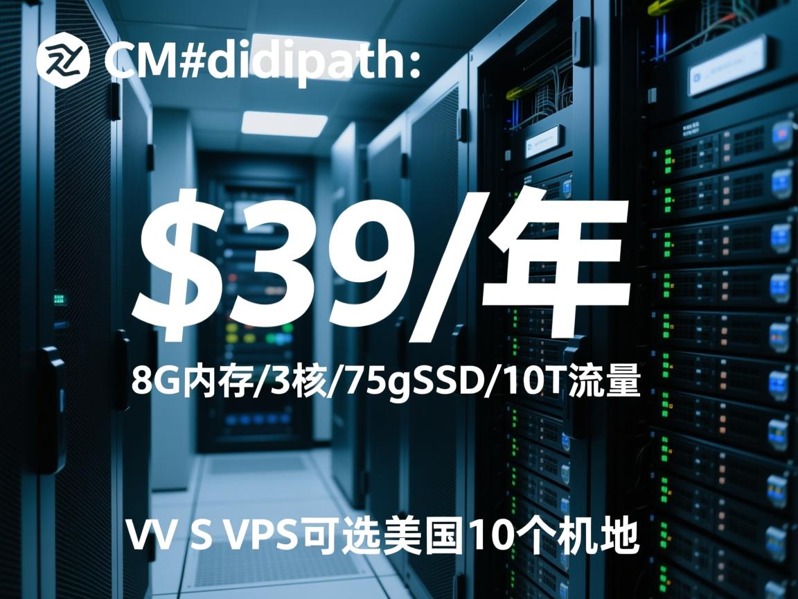 #CM# dedipath:$39/年,8G内存/3核/75gSSD/10T流量,VPS可选美国10个机房 第3张 #CM# dedipath:$39/年,8G内存/3核/75gSSD/10T流量,VPS可选美国10个机房 第3张