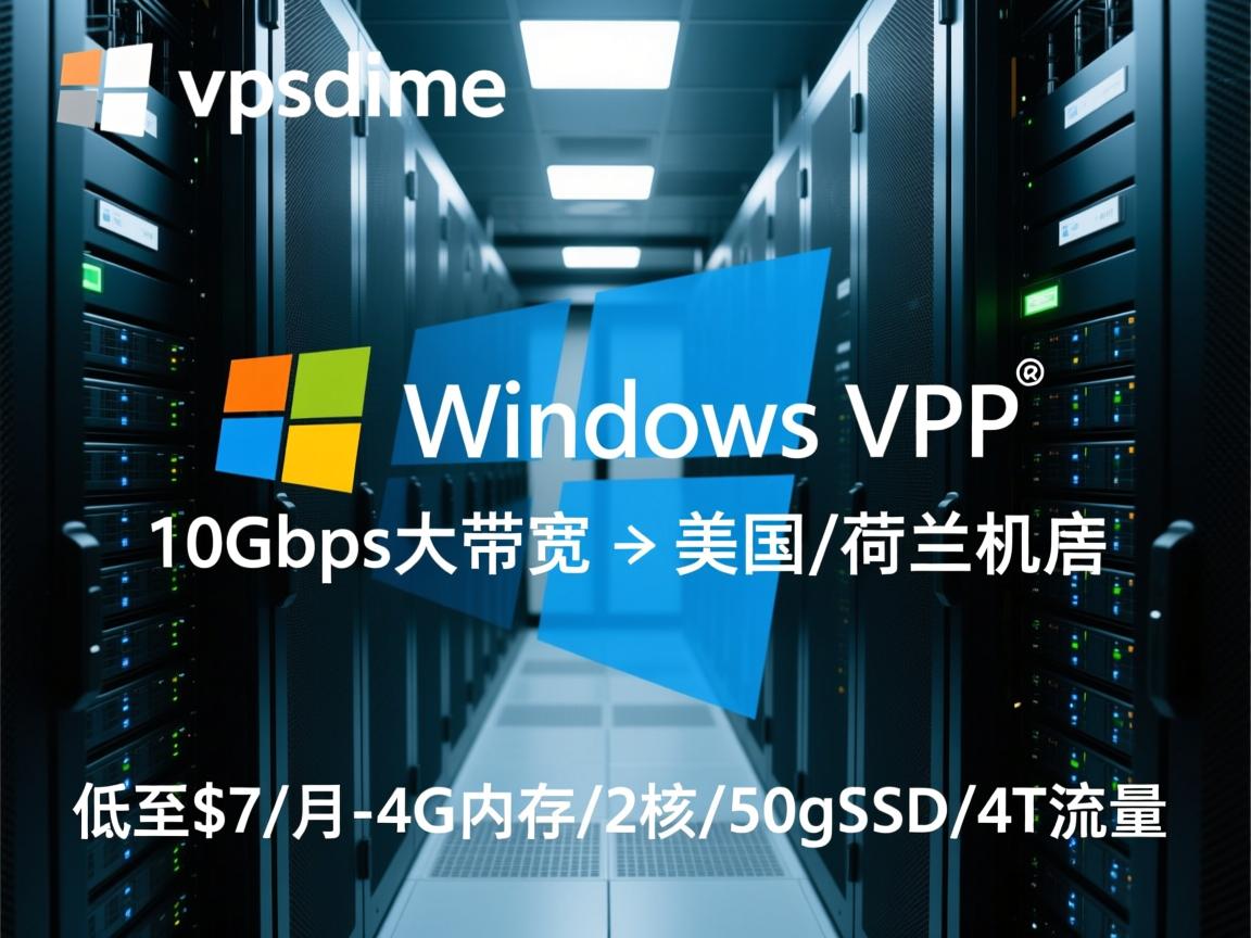 vpsdime:便宜Windows VPS,10Gbps大带宽,美国/荷兰机房,低至$7/月-4G内存/2核/50gSSD/4T流量 第3张 vpsdime:便宜Windows VPS,10Gbps大带宽,美国/荷兰机房,低至$7/月-4G内存/2核/50gSSD/4T流量 第3张