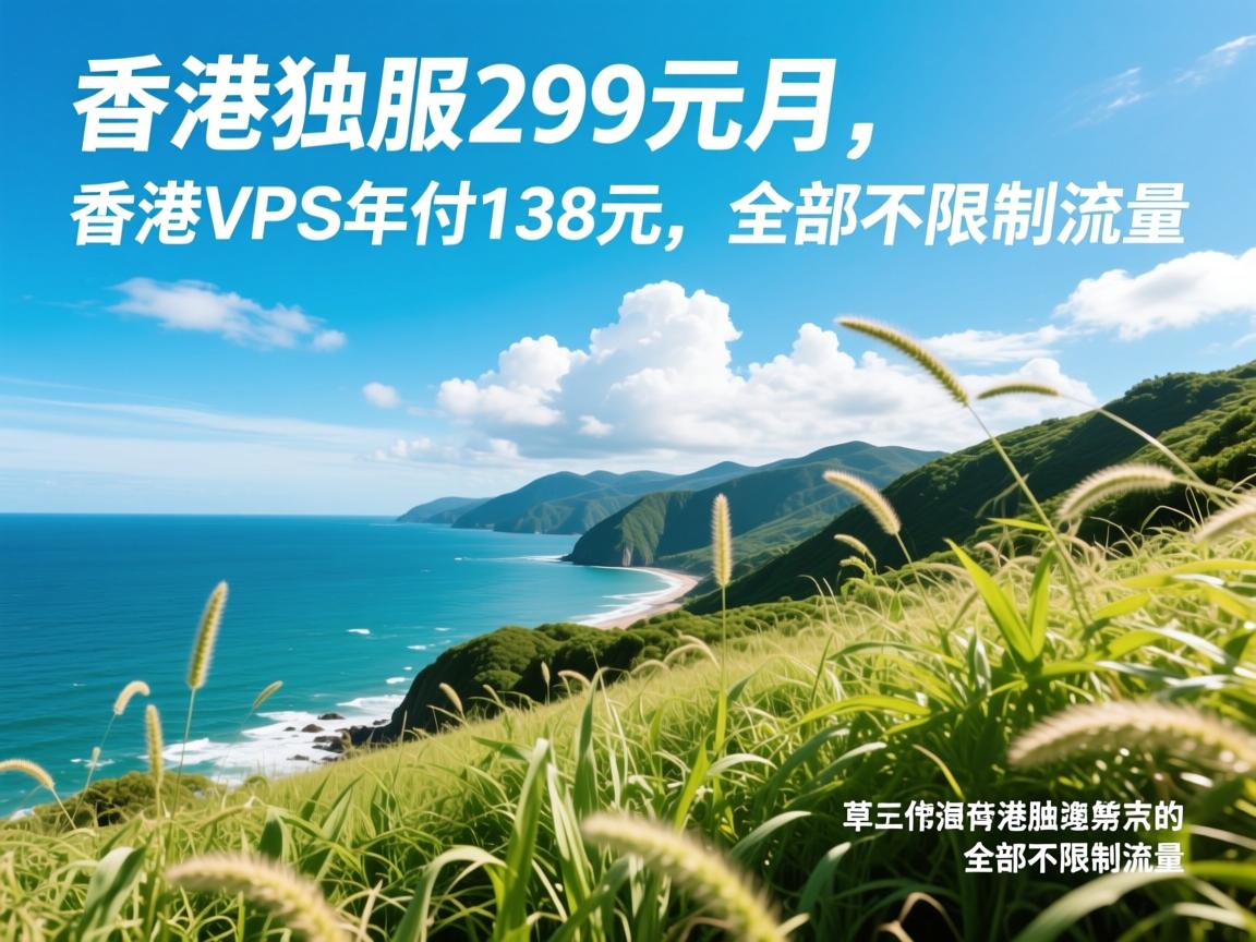 野草云：香港独服299元/月，香港VPS年付138元，全部不限制流量  第3张