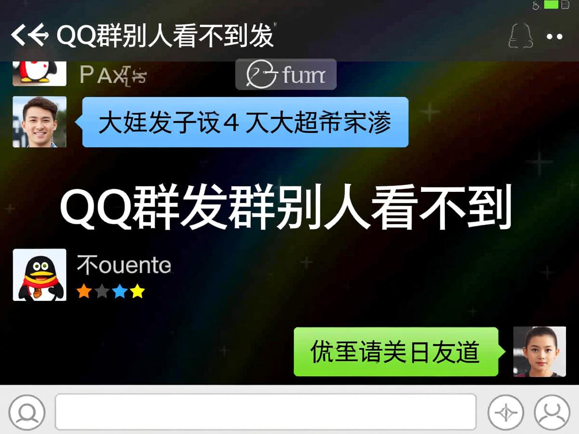 为什么qq群发群别人看不到  第1张