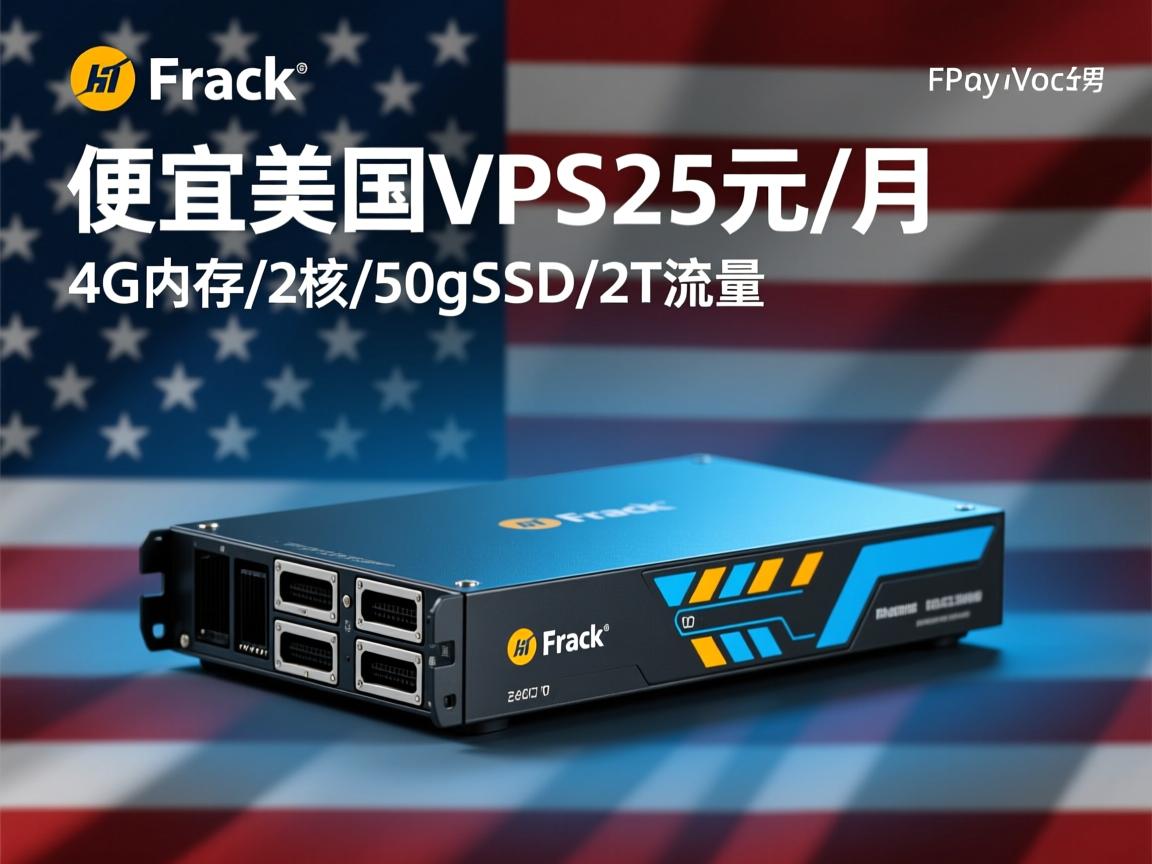 gfrack：便宜美国VPS，25元/月，4G内存/2核/50gSSD/2T流量  第1张