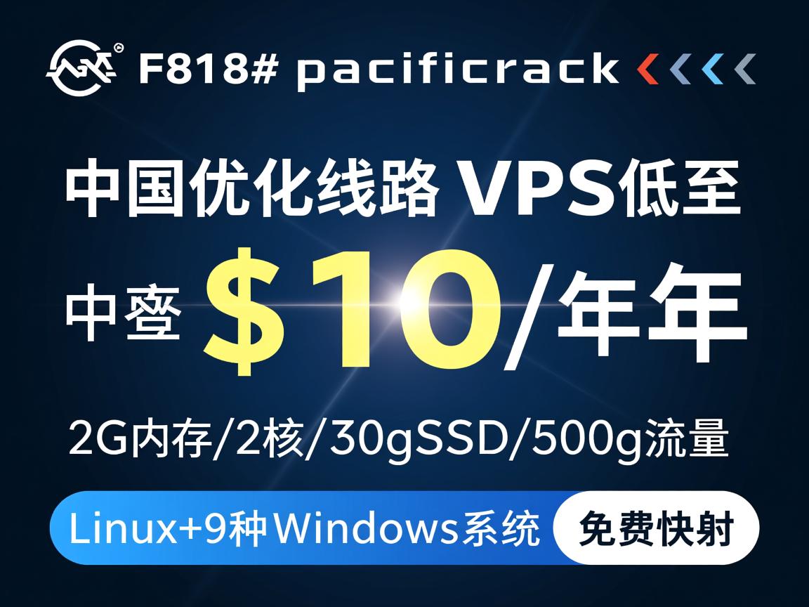 #618# pacificrack：中国优化线路VPS低至$10/年，2G内存/2核/30gSSD/500g流量，Linux+9种Windows系统，免费快照  第2张