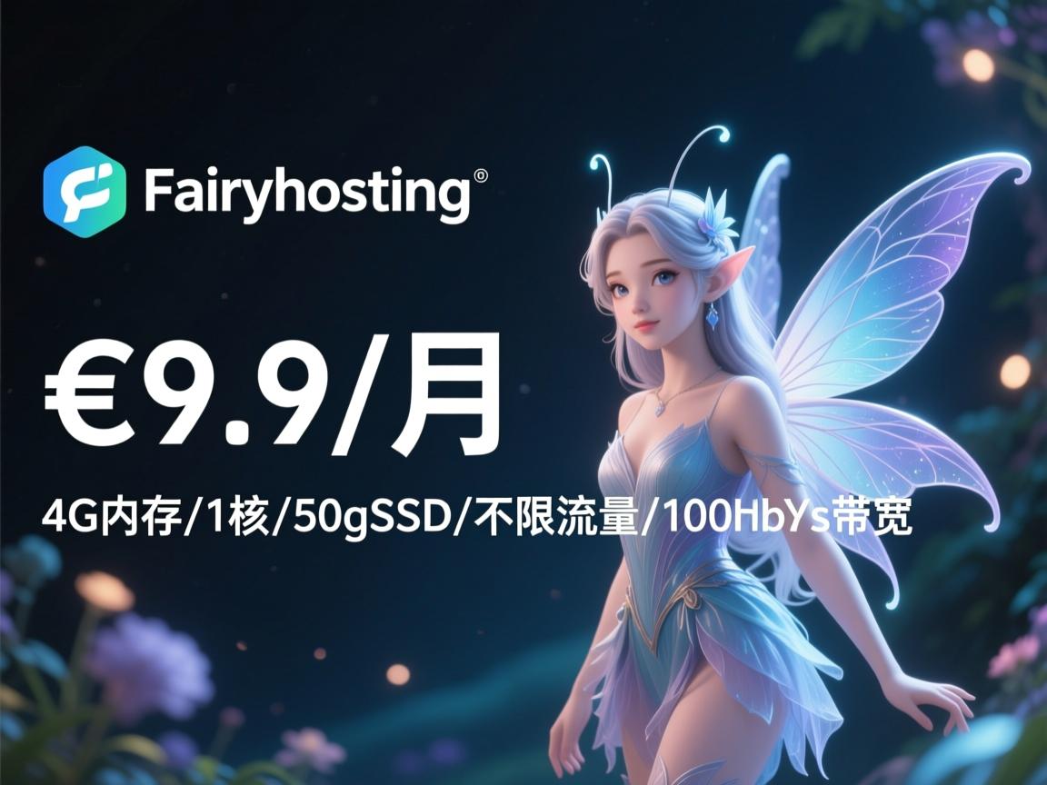 fairyhosting：€9.9/月，4G内存/1核/50gSSD/不限流量/100Mbps带宽  第1张