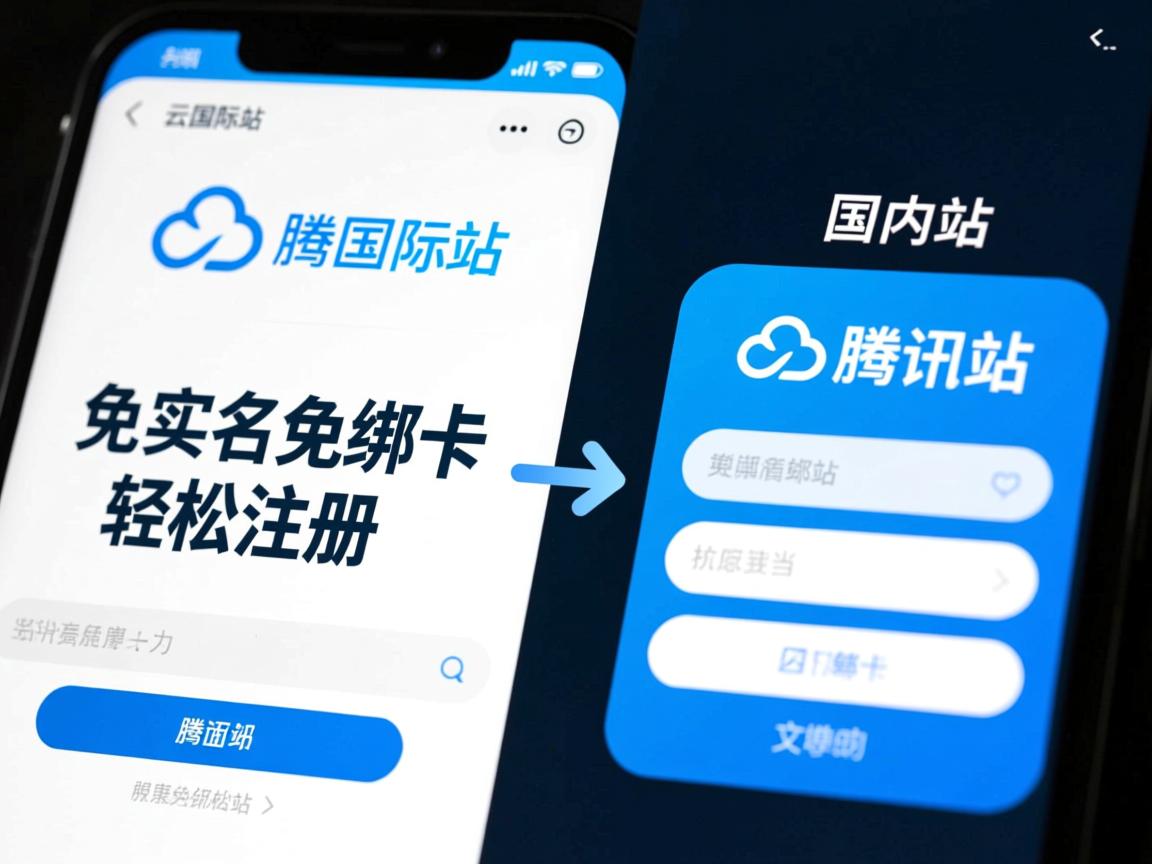 腾讯云国际站跟国内站有什么区别？免实名免绑卡轻松注册