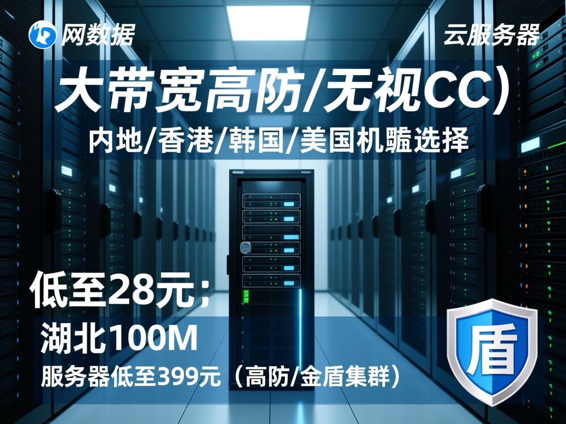 大网数据:大带宽(高防/无视CC)云服务器,内地/香港/韩国/美国机房可供选择,低至28元;湖北100M服务器低至399元(高防/金盾集群) 第3张 大网数据:大带宽(高防/无视CC)云服务器,内地/香港/韩国/美国机房可供选择,低至28元;湖北100M服务器低至399元(高防/金盾集群) 第3张