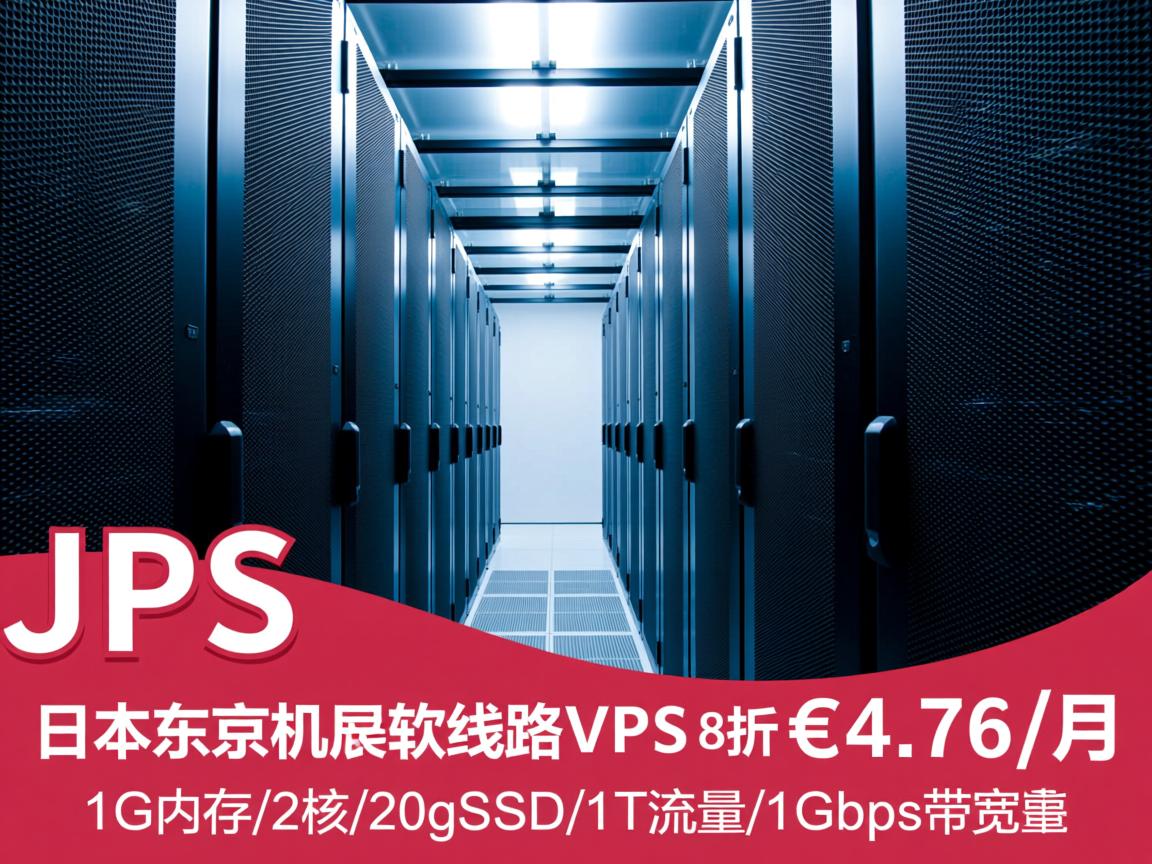V.PS：日本东京机房软银线路VPS，8折优惠，€4.76/月，1G内存/2核/20gSSD/1T流量/1Gbps带宽  第2张