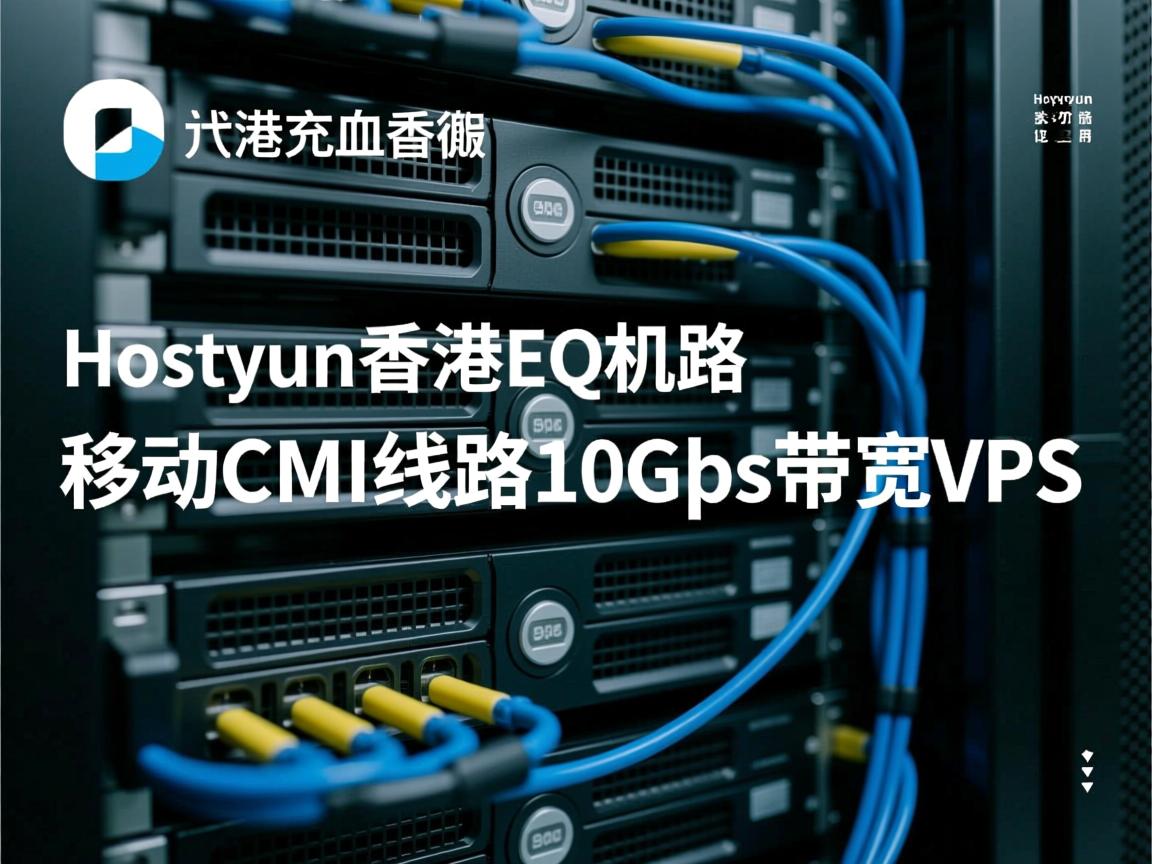 简单测评hostyun香港EQ机房移动CMI线路10Gbps带宽的VPS  第3张