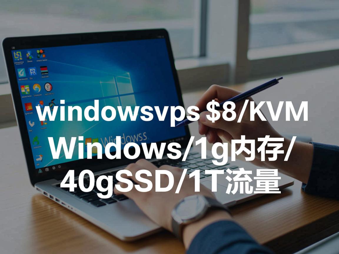 cheapwindowsvps-$8/KVM/Windows/1g内存/40gSSD/1T流量