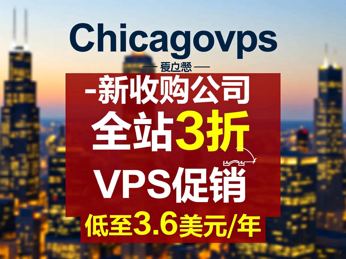 chicagovps-新收购公司/全站3折促销/VPS低至3.6美元/年  第2张
