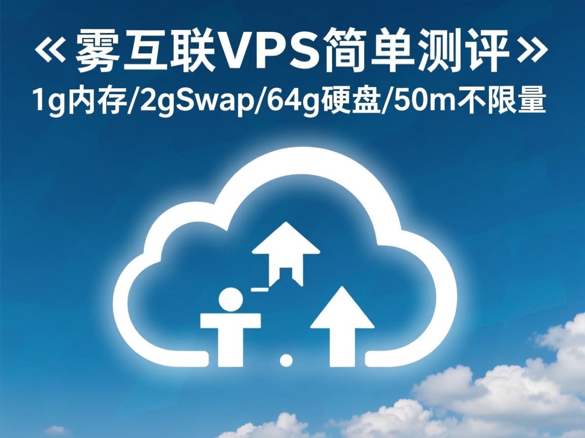 云雾互联VPS简单测评-1g内存/2gSwap/64g硬盘/50m不限量