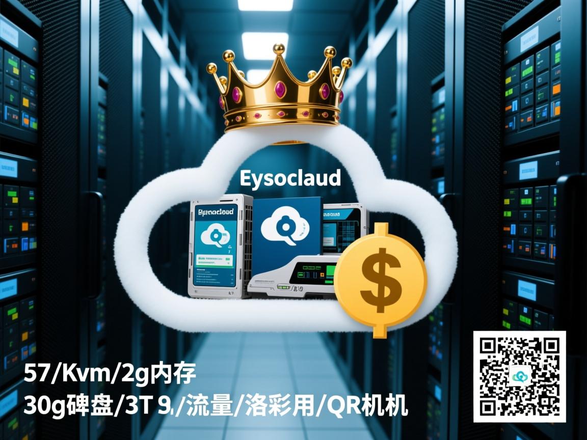 crowncloud-$7/Kvm/2g内存/30g硬盘/3T流量/洛杉矶/QR机房