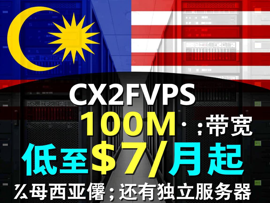 vpsmalaysia:马来西亚VPS,CX2机房,100M带宽,低至$7/月起;还有独立服务器 第2张 vpsmalaysia:马来西亚VPS,CX2机房,100M带宽,低至$7/月起;还有独立服务器 第2张
