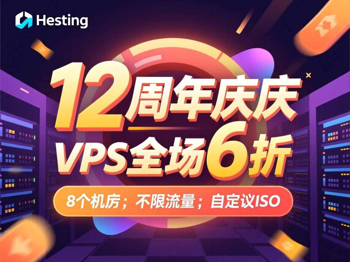 friendhosting：12周年庆，VPS全场6折，8个机房，不限流量，自定义ISO