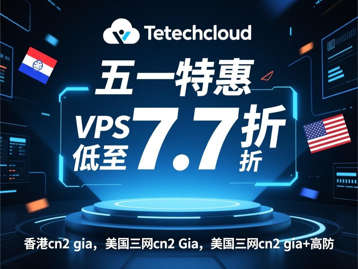onetechcloud：五一特惠，VPS低至7.7折，香港cn2 gia、美国三网cn2 gia+高防  第3张