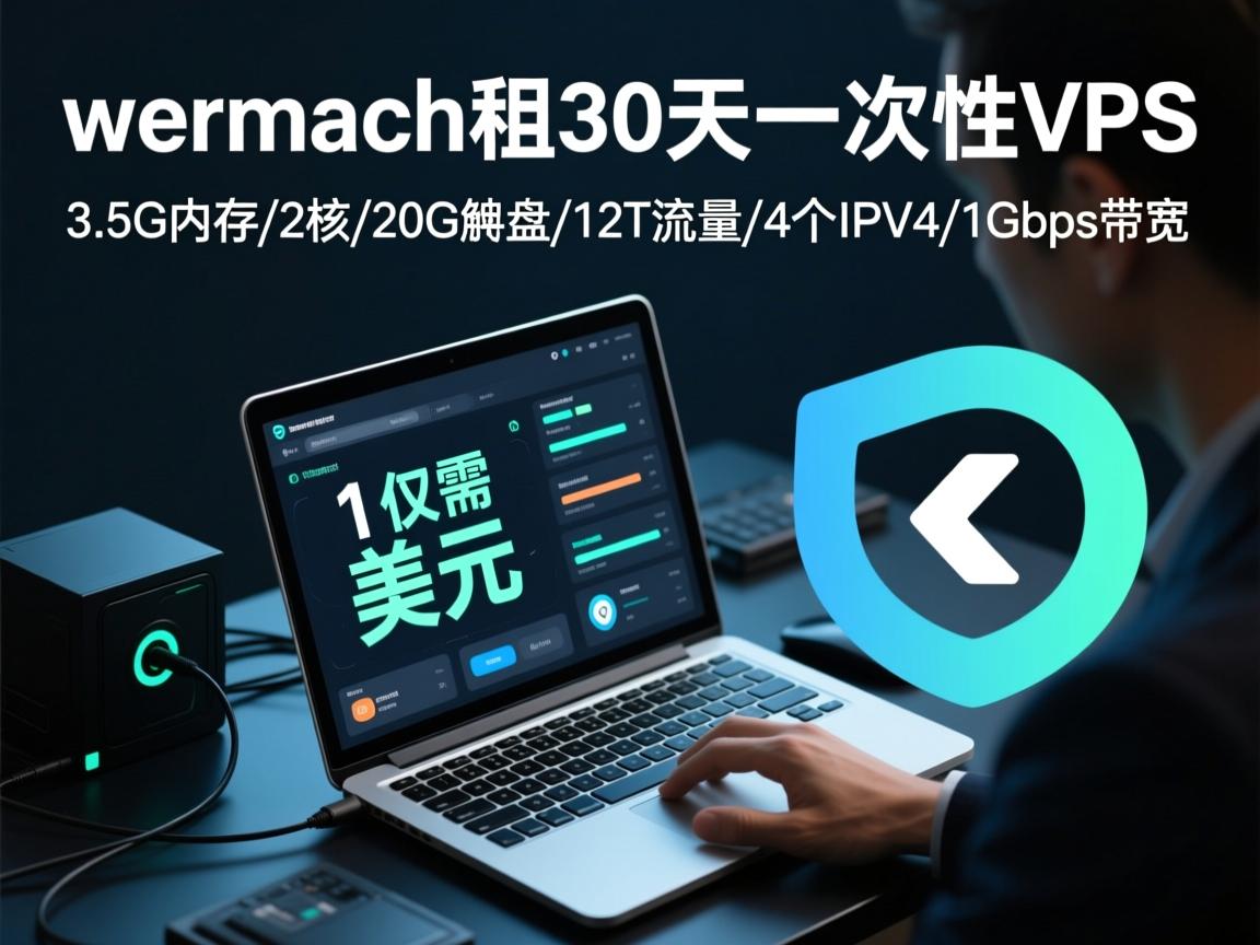 virmach短租30天一次性VPS，仅需1美元，3.5G内存/2核/20G硬盘/12T流量/4个IPv4/1Gbps带宽  第2张
