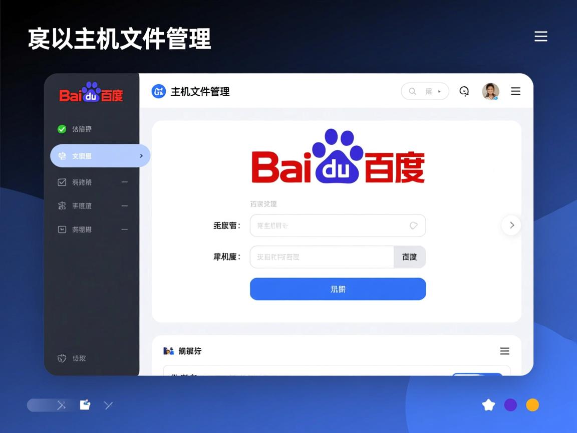 百度虚拟主机文件管理在  第1张