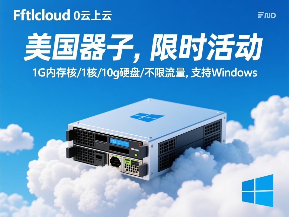 ftlcloud：0云上云，限时活动，美国云服务器，1G内存/1核/10g硬盘/不限流量，支持Windows  第3张