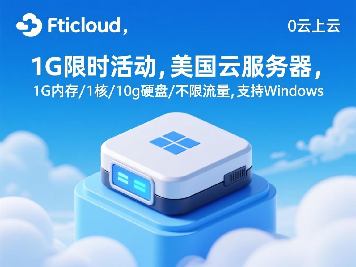 ftlcloud：0云上云，限时活动，美国云服务器，1G内存/1核/10g硬盘/不限流量，支持Windows  第2张