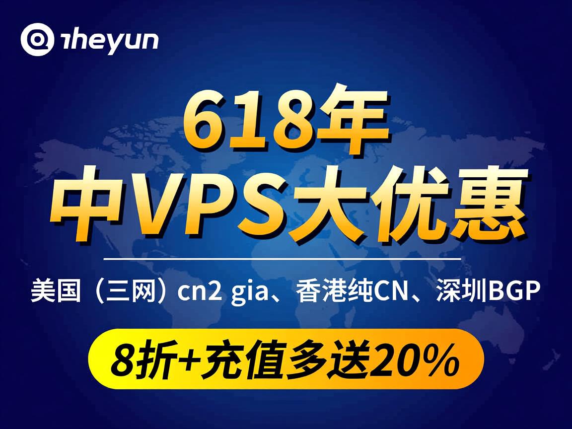 piayun：618年中VPS大优惠，美国（三网）cn2 gia、香港纯cn、深圳BGP，8折+充值多送20%  第2张