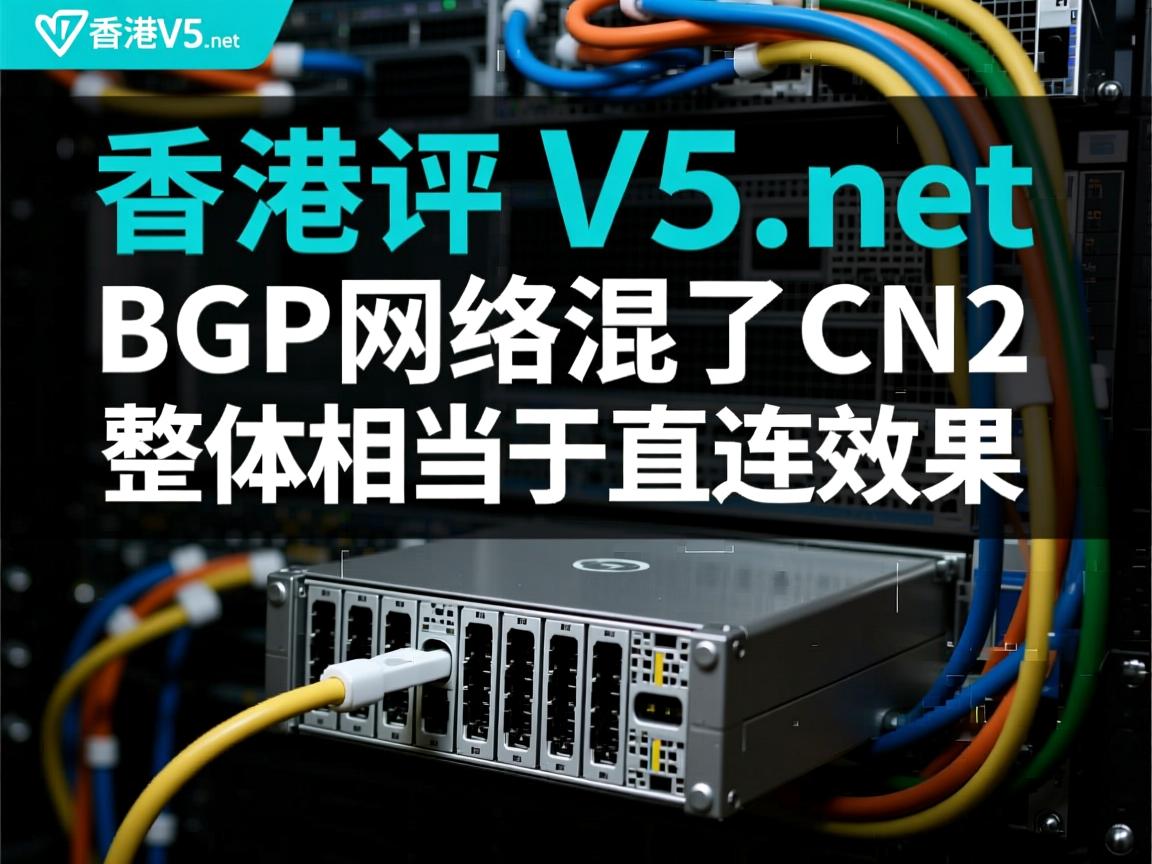 简单测评v5.net香港云服务器：BGP网络混了CN2，整体相当于直连效果